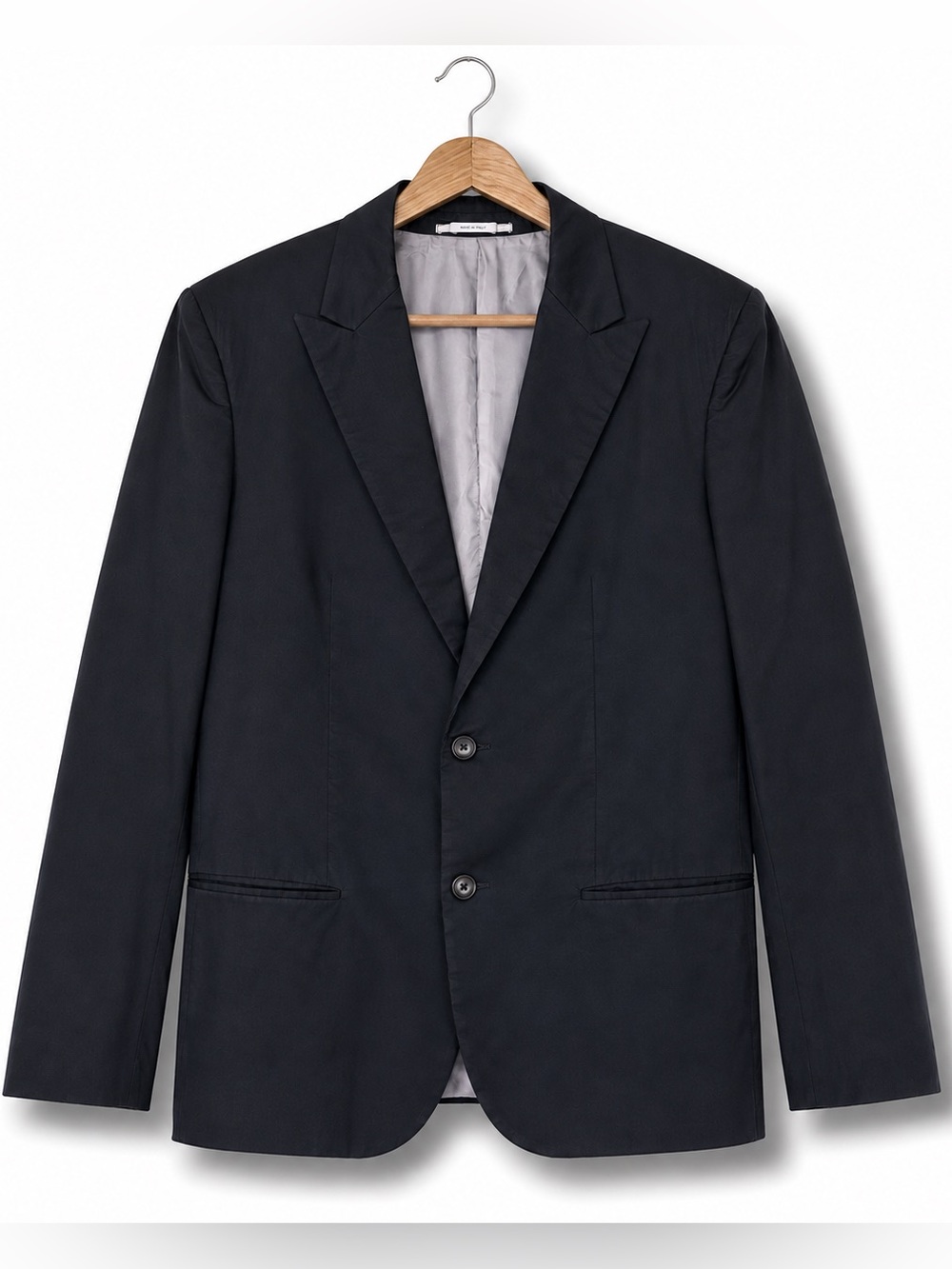 Jil Sander | Black Tailor Made Two-Button Made in Italy Blazer 48 IT/EU 38 US